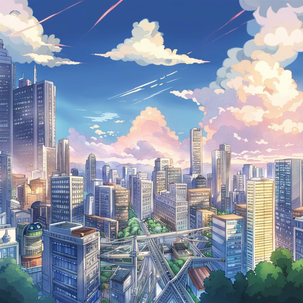 Anime City Wallpaper (4K) by aokovd on DeviantArt